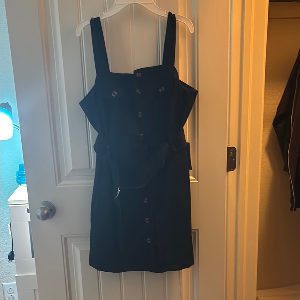 Black Button-Up Dress